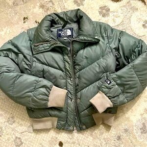 Vintage Made In USA North Face Down Jacket Puffer Puffy 1980s Ski Winter Size 12